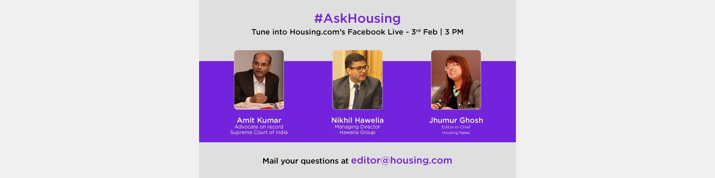 Housing.com to present a Facebook Live session on ‘Current market trends for home buyers’