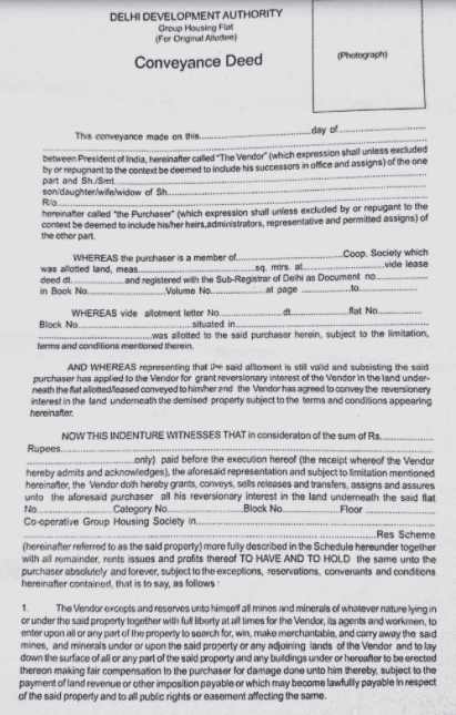 Deed Of Conveyance Rytemovie