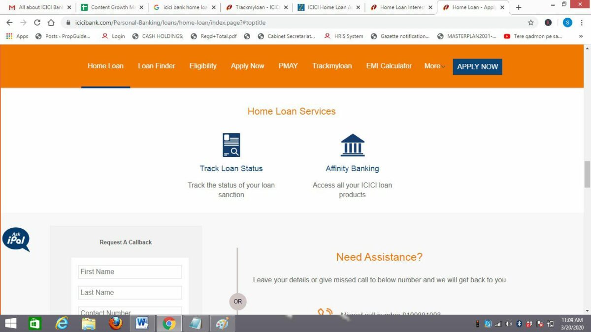 ICICI Home Loan How To Track Application Status Online, Offline
