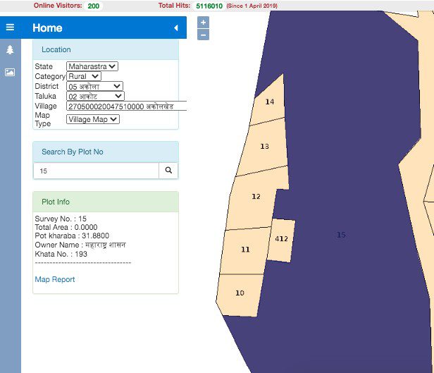 City Survey Map Maharashtra Bhunaksha Maharashtra : Check Land Survey Maps Online In Maharashtra