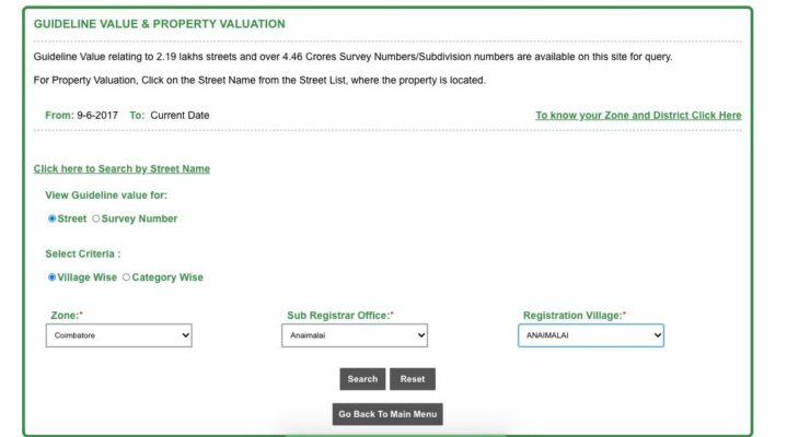 How To Find The Guideline Value For A Property In Tamil Nadu