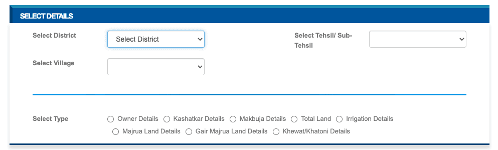 Jamabandi land details