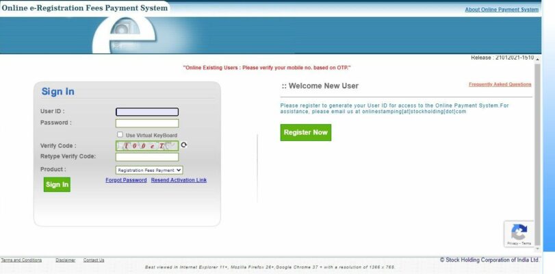IGRS Delhi: Delhi Online Registration Information System (DORIS)