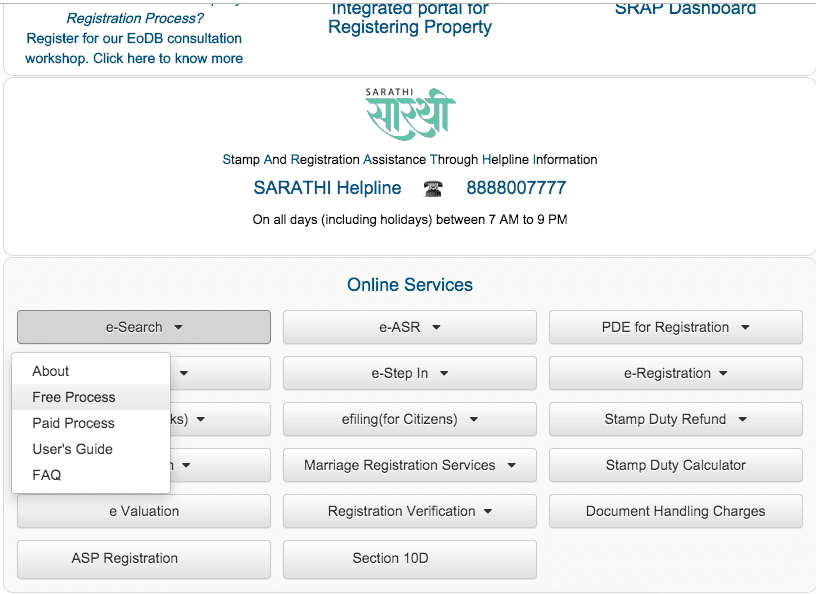IGR Maharashtra: Department of Registration Stamps Online Document Search