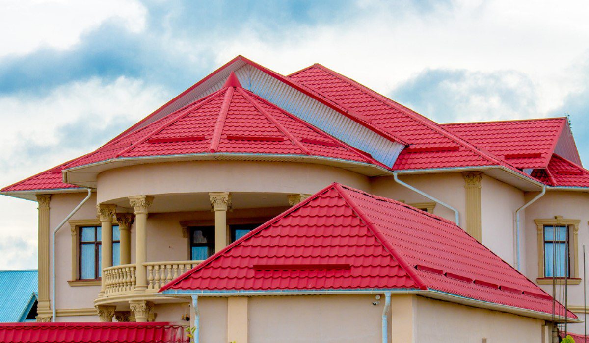 red roof house