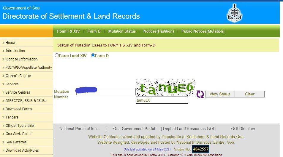 Goa Land Records Search Land Survey Map Goa, Form and 14 & more