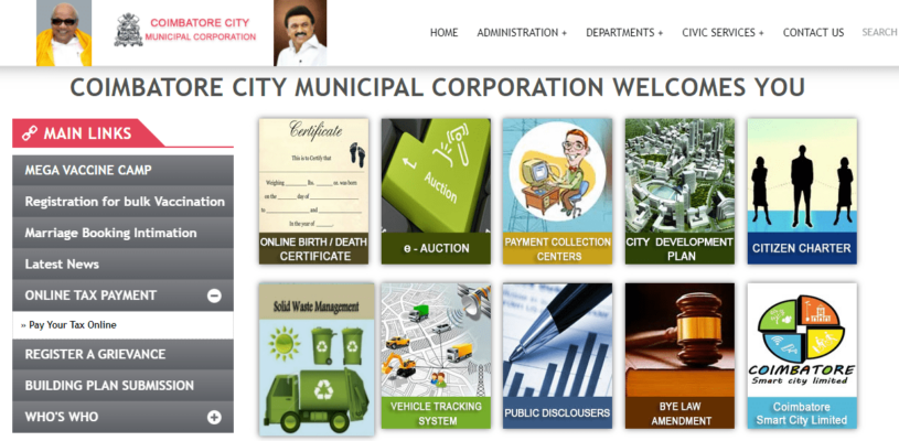Coimbatore property tax