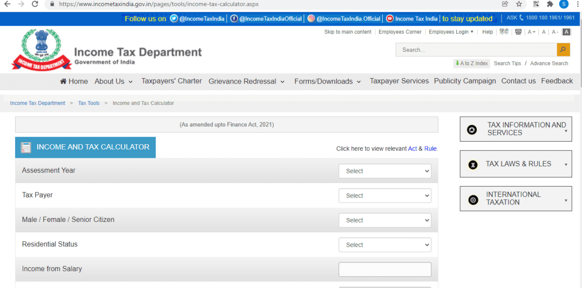 tax calculator Know how to calculate tax for the
