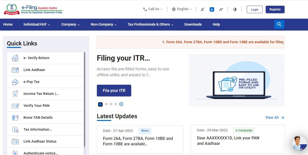 Income Tax e Filing: Complete Procedure For e Filing Income Tax Return