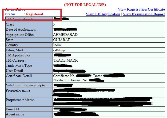Trademark status How to check trademark status on Trade Marks Registry