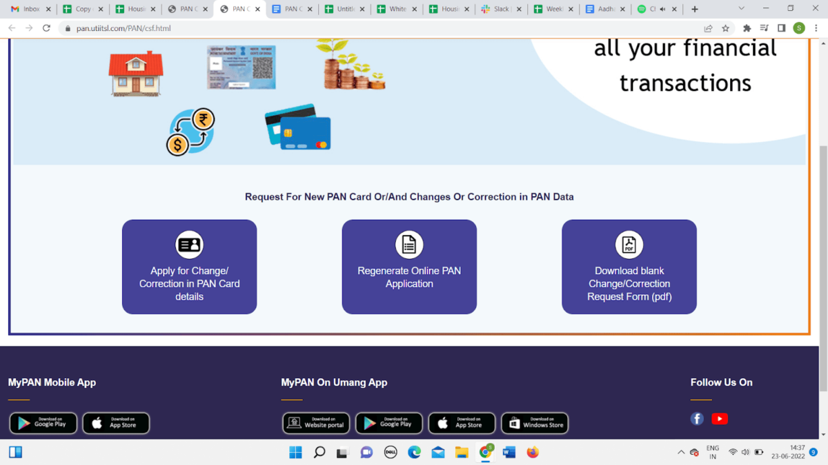 What is the PAN card correction form? Housing News