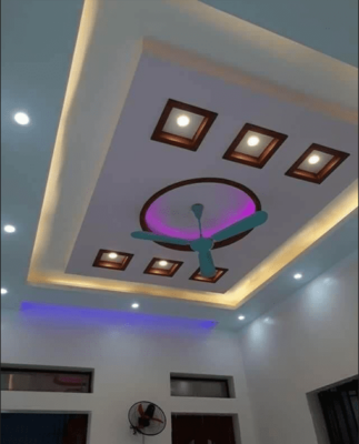 20 attractive double fan POP design ideas for your home 2025