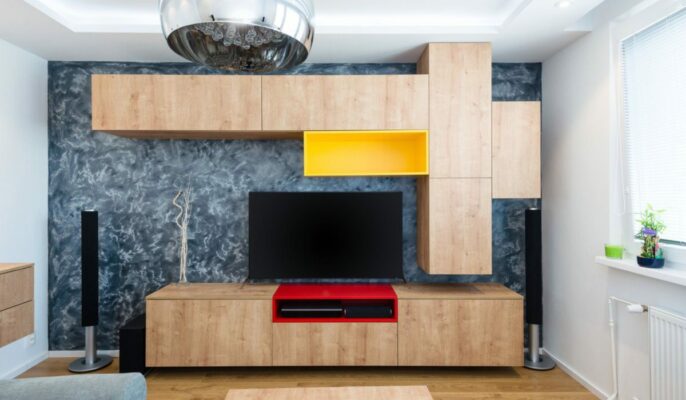 10 Latest wooden showcase designs for the hall