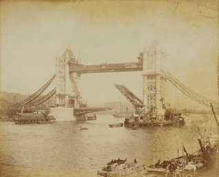 Tower Bridge: Grade I listed, neo-Gothic designed bridge in London