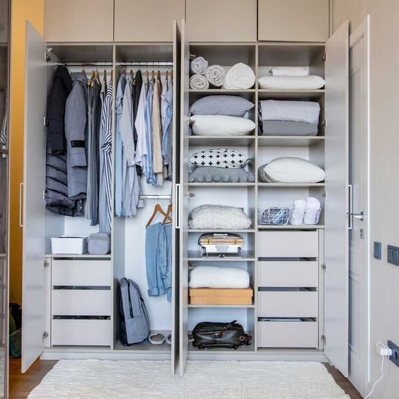 Invest in closet organisers to maximise storage space