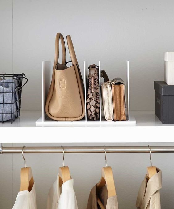 Invest in closet organisers to maximise storage space