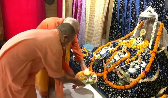 CM Yogi inspects progress of Ayodhya Ram Mandir construction work