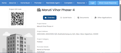 How to search projects and file complaints on RERA Rajasthan?
