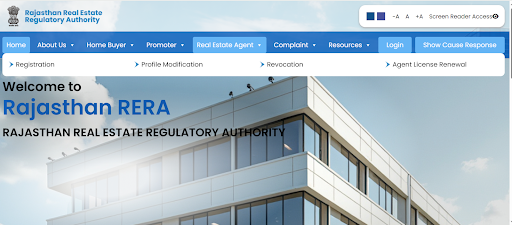 How to search projects and file complaints on RERA Rajasthan?
