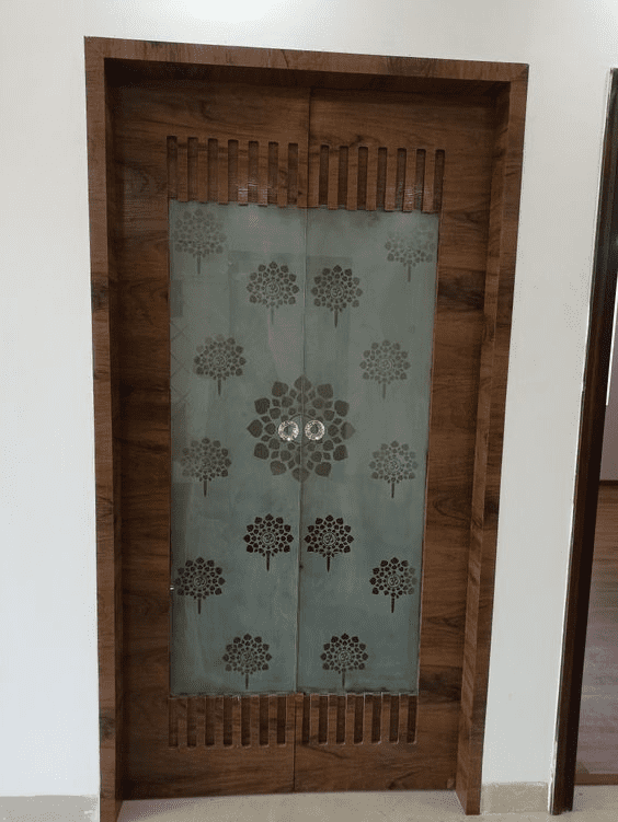 Trending pooja room door design ideas