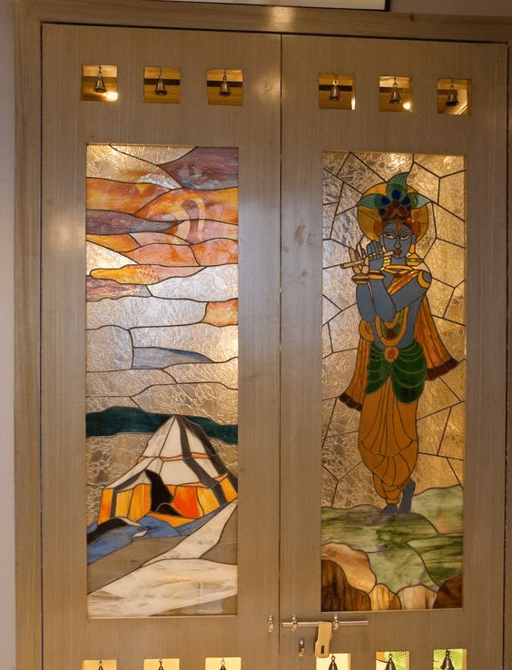 Trending pooja room door design ideas
