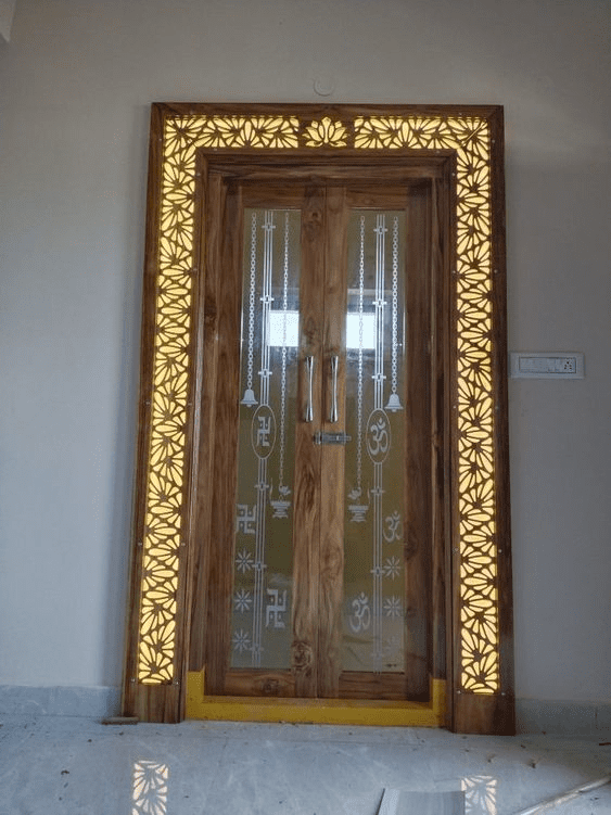 Trending pooja room door design ideas
