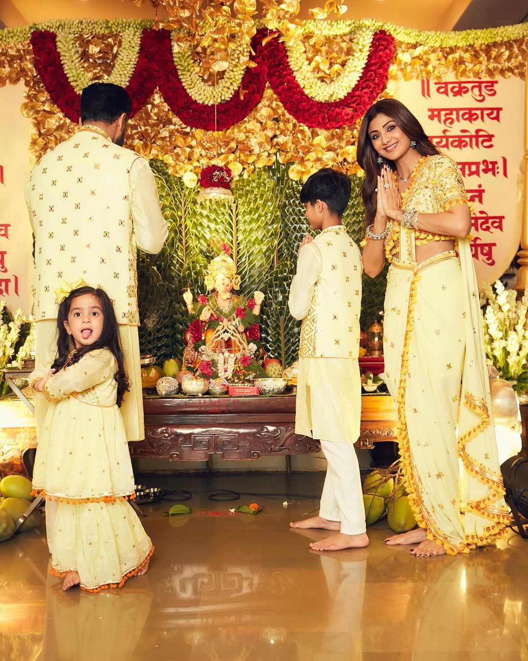 Shilpa Shetty House Ganpati