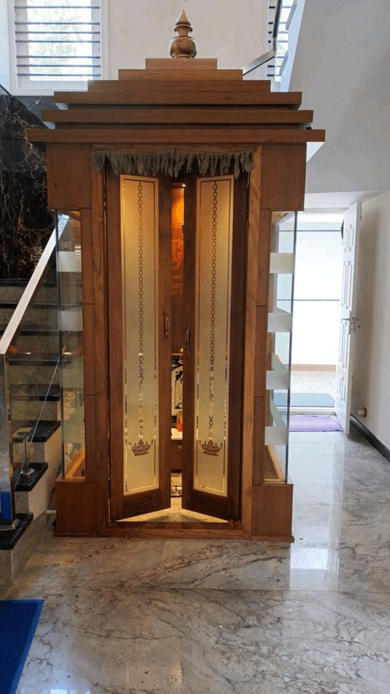 Trending pooja room door design ideas