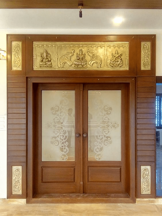 Trending pooja room door design ideas