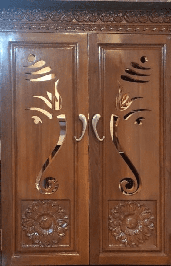 Trending pooja room door design ideas