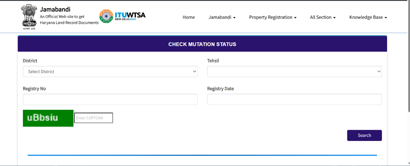 How to check land records on Haryana Jamabandi online?