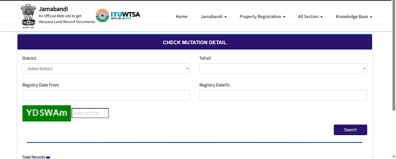 How to check land records on Haryana Jamabandi online?