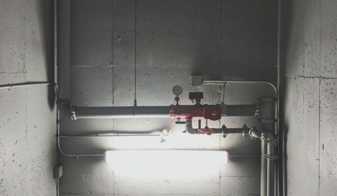 bathroom pipes