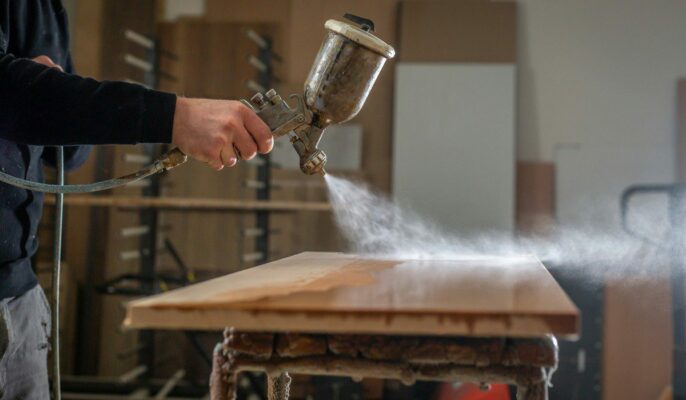 DIY wood polish spray