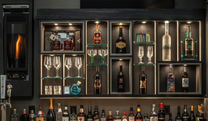 home bar unit ideas