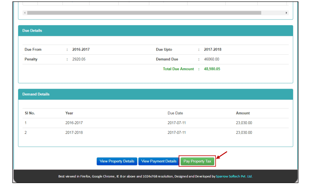 How to pay property tax online in Bilaspur, Chhattisgarh?