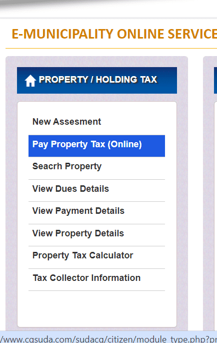 How to pay property tax online in Bilaspur, Chhattisgarh?