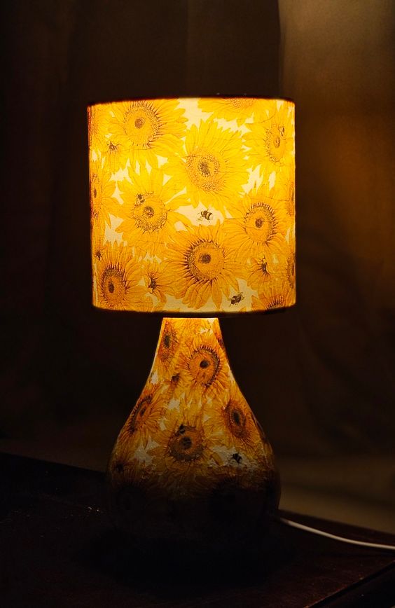 decoupage lampshade