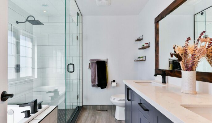 white bathroom