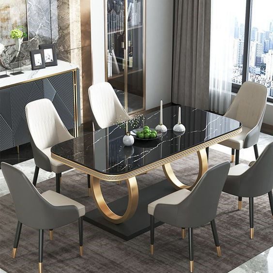 15 marble top dining table design ideas for home