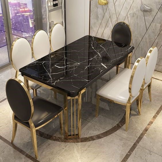 15 marble top dining table design ideas for home