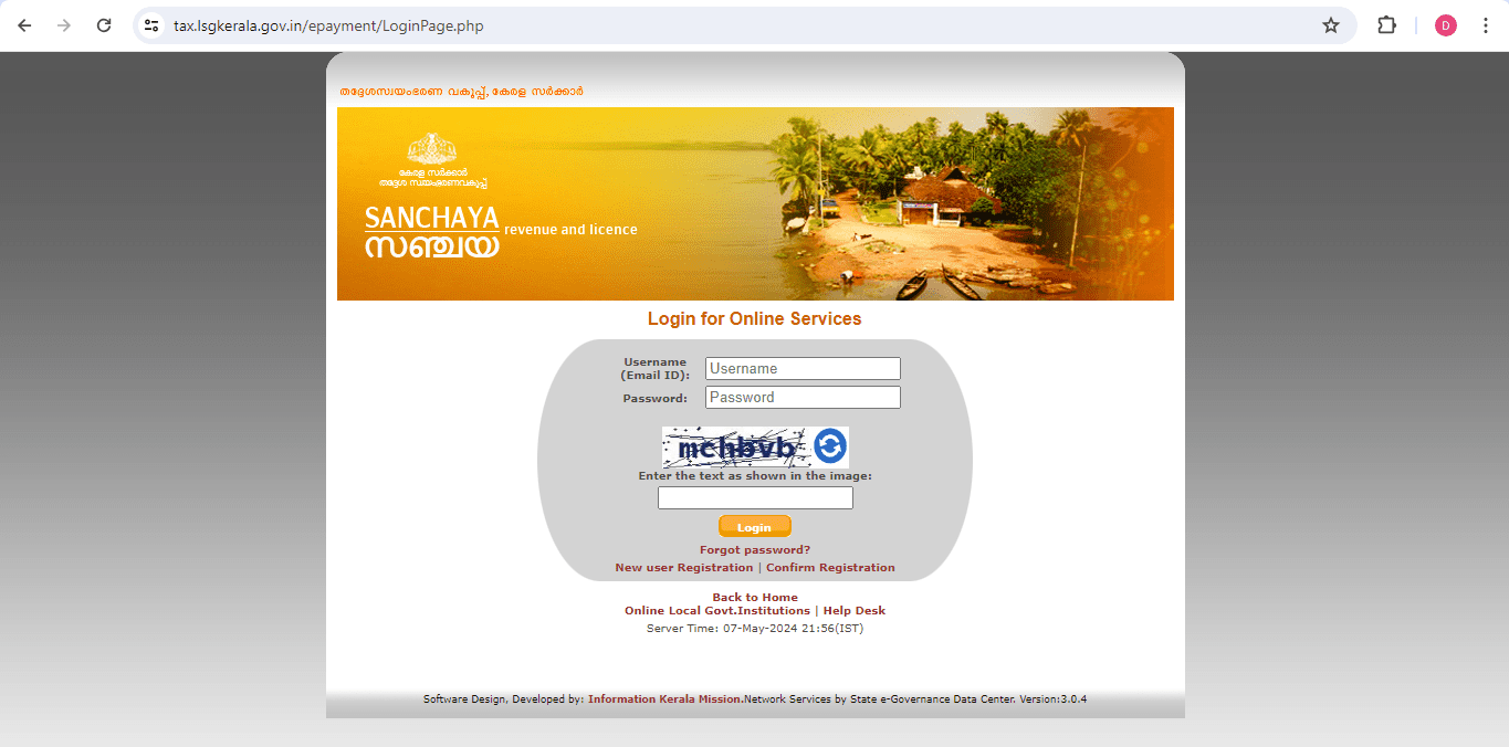 How to pay Palakkad Municipality property tax?