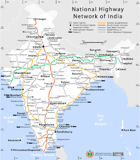 एनएच-44: श्रीनगर से कन्याकुमारी तक भारत के सबसे लंबे राजमार्ग का पूरी जानकारी (जो पहले था एनएच-77)