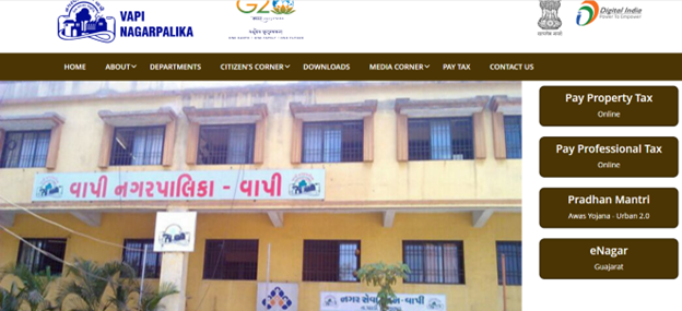 Vapi Nagarpalika property tax online payment guide