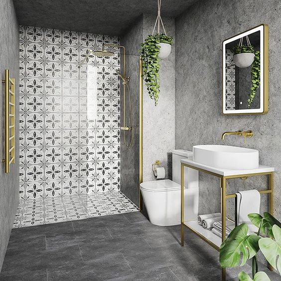 encaustiv shower tiles