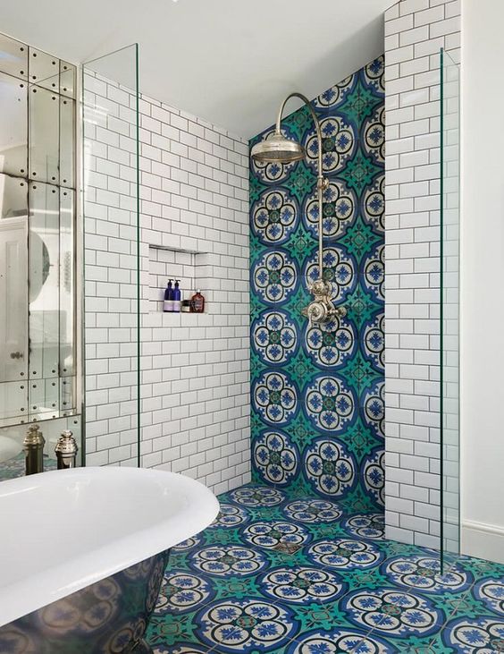moroccan shower tiles