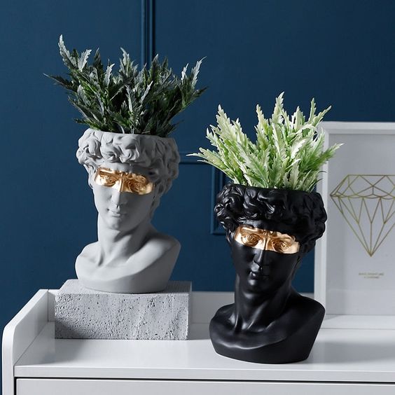 sculptural vase statement decor