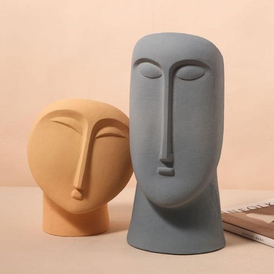 sculptural vase statement decor