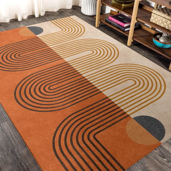 bold rug statement decor