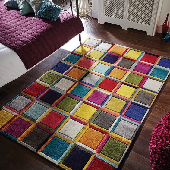 bold rug statement decor